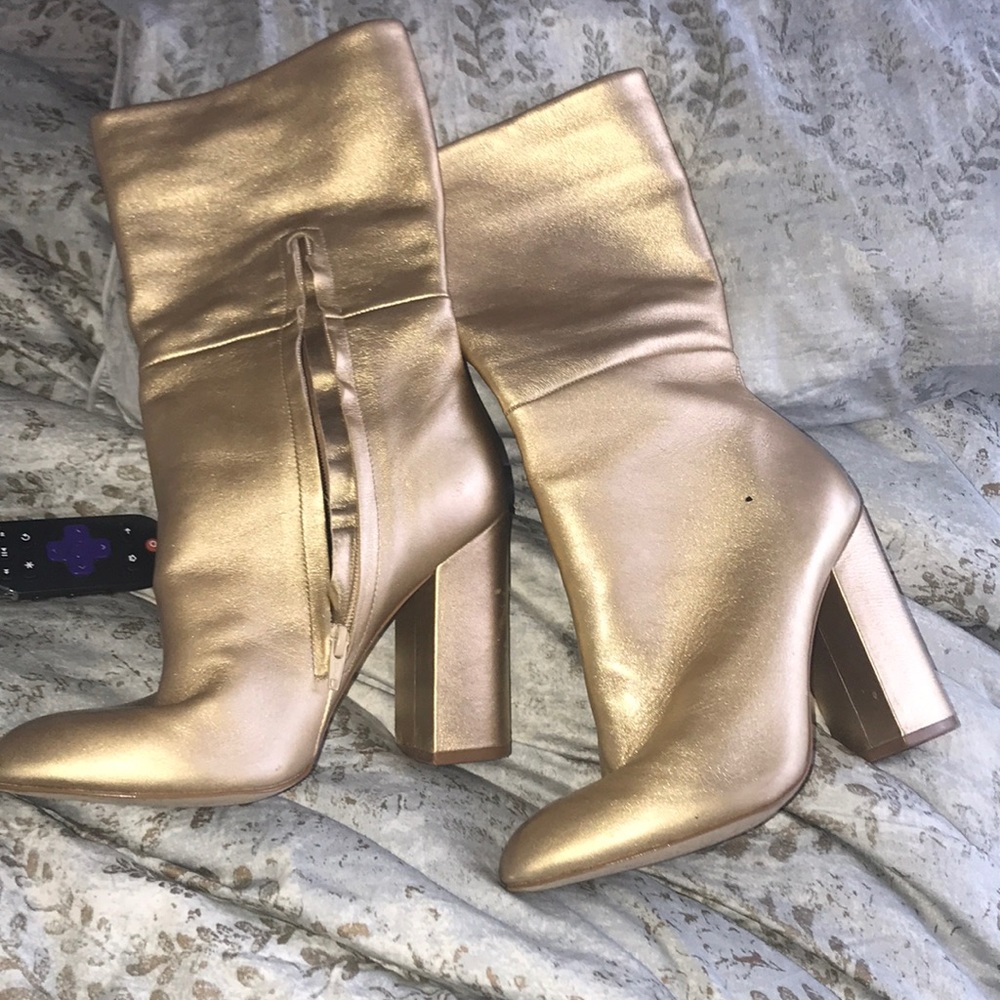 Gold !!! Midi booties